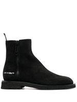 Off-White bottines à logo latéral imprimé - Noir