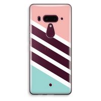 Strepen pastel: HTC U12+ Transparant Hoesje