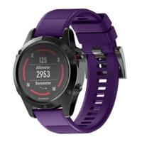 Snelle verwijderbare siliconen polsband voor fenix 5 22mm (paars)