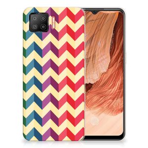 OPPO A73 4G TPU bumper Zigzag Multi Color