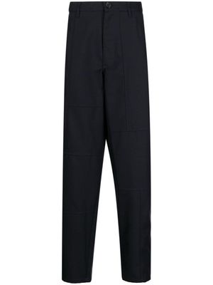 Comme Des Garçons Shirt pantalon de costume à empiècements - Bleu