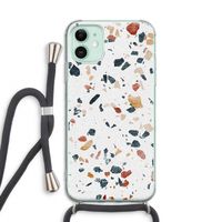 Terrazzo N°4: iPhone 11 Transparant Hoesje met koord