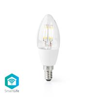 Nedis WIFILF10WTC37 Wi-fi Smart Led-lamp E14 C37 5 W 400 Lm Wit - thumbnail