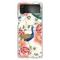 TPU Hoesje voor Samsung Galaxy Z Flip 4 Pink Peacock