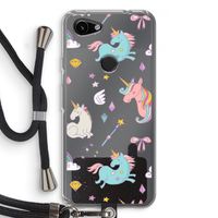 Fantasiewereld: Pixel 3a Transparant Hoesje met koord Fantasiewereld: Pixel 3a Transparant Hoesje met koord