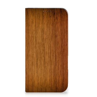 iPhone 16 Plus Book | Wallet Case | Donker Hout