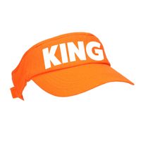 Oranje King zonneklep / pet Koningsdag voor dames en heren - Verkleedhoofddeksels - thumbnail