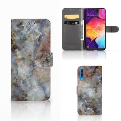 Samsung Galaxy A50 | Bookcase | Marmer Grijs