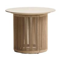 Kave Home Orosei bijzettafel Ø55 cm Ecru