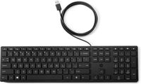 HP 320K toetsenbord USB AZERTY (Belgisch) Zwart - thumbnail