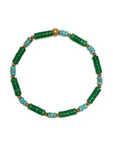 Nialaya Jewelry bracelet à perles - Vert