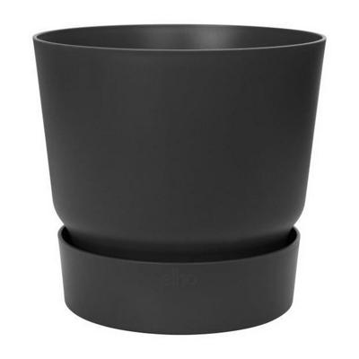 Bloempot Elho Greenville Zwart Plastic Cirkelvormig Rond Ø 40 cm Ø 39 x 36,8 cm