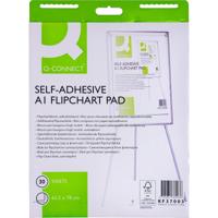 Q-CONNECT flip-overblok, zelfklevend, ft 63,5 x 78 cm, 30 vel