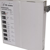SLURF binnenkabel rvs, peer per 50