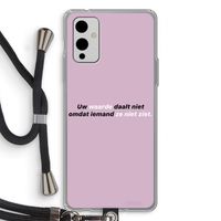 uw waarde daalt niet: OnePlus 9 Transparant Hoesje met koord