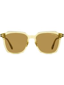 TOM FORD Eyewear lunettes de soleil teintées à monture carrée - Jaune