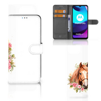 Telefoonhoesje met Pasjes voor Motorola Moto E20 | E30 | E40 Paard