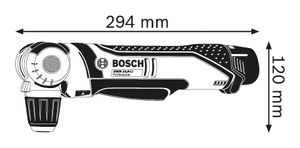 Bosch Blauw GWB 12V-10 Solo Haakse boormachine | zonder accu's en lader in L-boxx - 0601390909