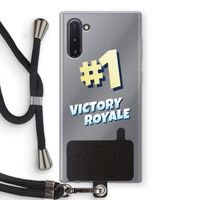 Victory Royale: Samsung Galaxy Note 10 Transparant Hoesje met koord