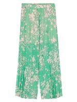 Liu Jo Kids pantalon plissé à fleurs - Vert