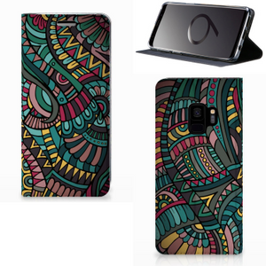 Samsung Galaxy S9 Hoesje met Magneet Aztec