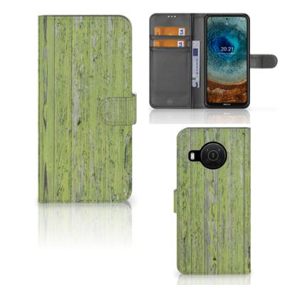Nokia X10 | Nokia X20 | Book Style Case | Green Wood