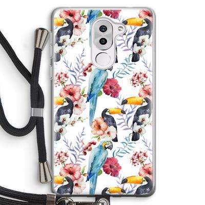 Bloemen tukan: Honor 6X Transparant Hoesje met koord