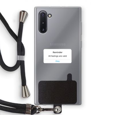Reminder: Samsung Galaxy Note 10 Transparant Hoesje met koord