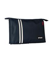 Traveller Toilettas sport stripes donkerblauw 30cm x 19.5cm