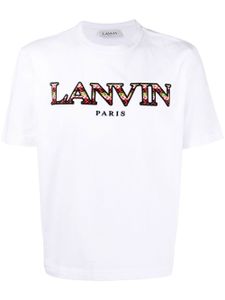 Lanvin t-shirt à logo imprimé - Blanc