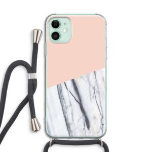 A touch of peach: iPhone 11 Transparant Hoesje met koord