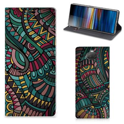 Sony Xperia 10 Plus | Hoesje met Magneet | Aztec