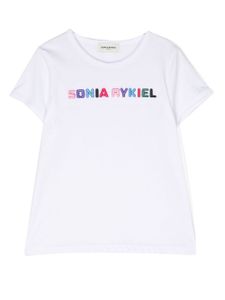 SONIA RYKIEL ENFANT t-shirt à logo brodé - Blanc