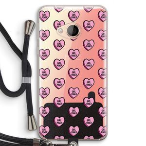 GIRL POWER: HTC U Play Transparant Hoesje met koord
