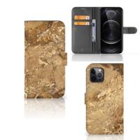 Apple iPhone 12 Pro Max | Bookcase | Marmer Creme