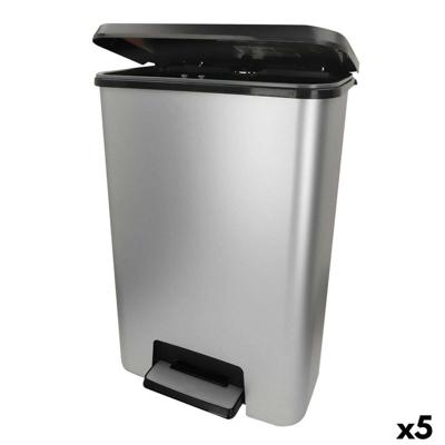 Vuilnisemmer Curver Grijs Plastic 50 L (5 Stuks)