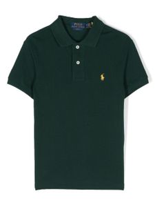 POLO RALPH LAUREN KIDS polo en coton à motif Polo Pony - Vert