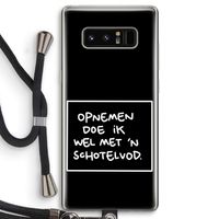 Schotelvod: Samsung Galaxy Note 8 Transparant Hoesje met koord