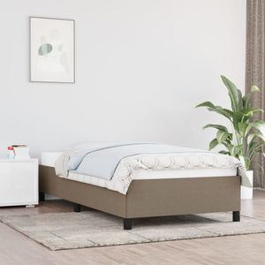 Bedframe stof taupe 90x190 cm