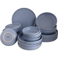 Palmer Serviesset Sandy Loam Stoneware 6-persoons 24-delig Blauw - thumbnail