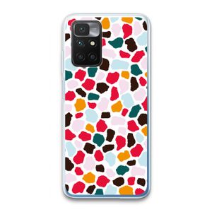 Colored Giraffe: Xiaomi Redmi 10 Transparant Hoesje