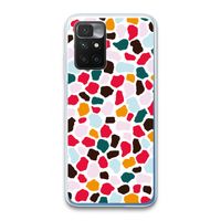 Colored Giraffe: Xiaomi Redmi 10 Transparant Hoesje