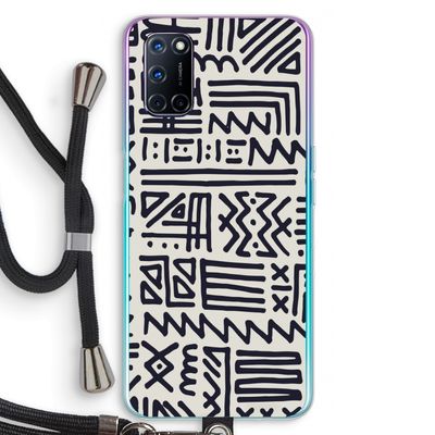 Marrakech print: Oppo A52 Transparant Hoesje met koord