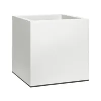 Elho vivo matt finish vierkant plantenbak met wielen 40 cm wit