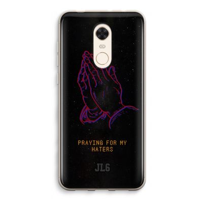 Praying For My Haters: Xiaomi Redmi 5 Transparant Hoesje