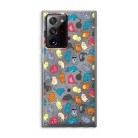 Kleurrijke katten: Samsung Galaxy Note 20 Ultra / Note 20 Ultra 5G Transparant Hoesje