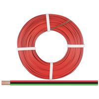 Donau Elektronik 325-014-50 Draad 3 x 0.25 mm² Rood, Zwart, Groen 50 m