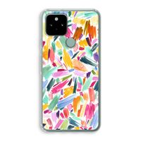 Watercolor Brushstrokes: Google Pixel 5 Transparant Hoesje