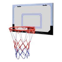 The Living Store Basketbal set - Binnen - Inklapbaar - Stabiel - Stalen frame - Polyester net - Schuimvulling - 1x