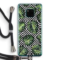 Geometrische jungle: Huawei Mate 20 Pro Transparant Hoesje met koord